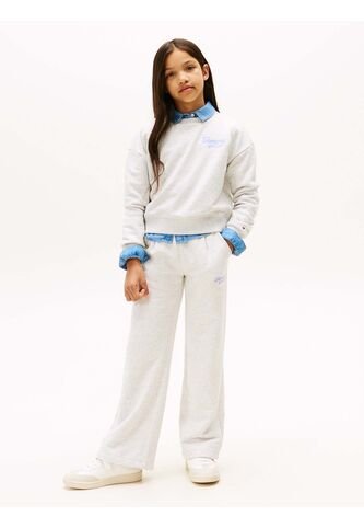 Joggers Gris Varsity Anchos Con Logo Tommy Hilfiger Tommy Hilfiger