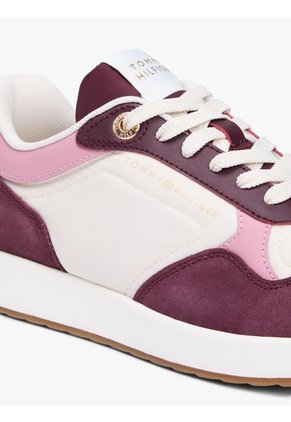 Tenis Beige Runner De Materiales Mixtos Tommy Hilfiger