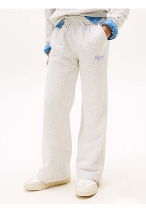 Joggers Gris Varsity Anchos Con Logo Tommy Hilfiger