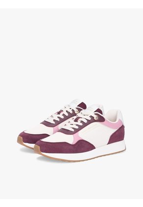 Tenis Beige Runner De Materiales Mixtos Tommy Hilfiger