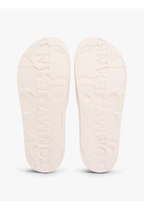 Sandalias Blanco Con Logo Ondulado Tommy Hilfiger