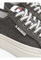 Tenis Negro De Plataforma De Denim Tommy Hilfiger de Tommy Hilfiger