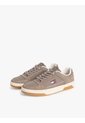 Tenis Beige De Lona Y Cuero Con Suela Cupsole Tommy Hilfiger de Tommy Hilfiger