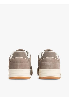 Tenis Beige De Lona Y Cuero Con Suela Cupsole Tommy Hilfiger