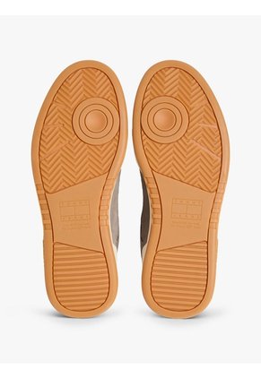 Tenis Beige De Lona Y Cuero Con Suela Cupsole Tommy Hilfiger
