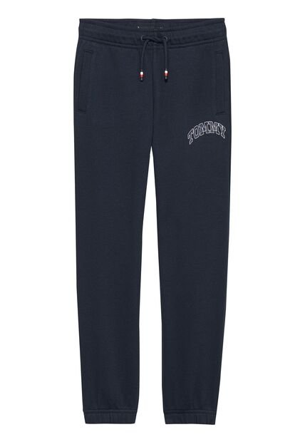 Joggers Azul De Felpa Con Logo Universitario Tommy Hilfiger