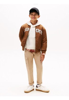 Pantalón Café Cargo Essential De Ripstop Tommy Hilfiger