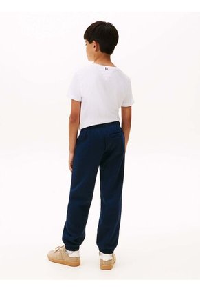 Joggers Azul De Corte Regular Con Logo Tommy Hilfiger