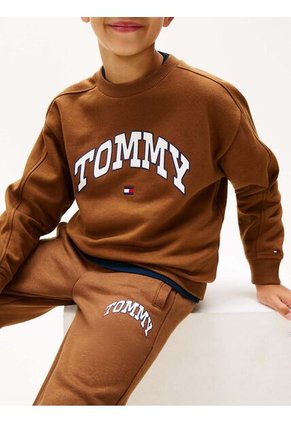 Joggers Café De Felpa Con Logo Universitario Tommy Hilfiger