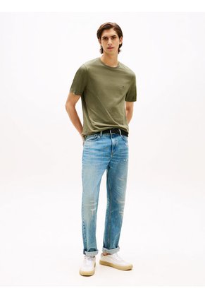 Camiseta Verde De Cuello Redondo Tommy Hilfiger