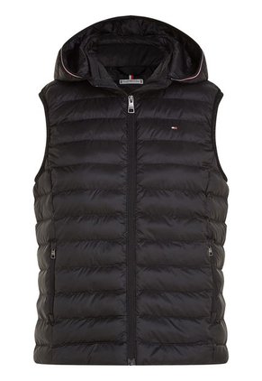 Chaleco Negro Acolchado Global Stripe Tommy Hilfiger