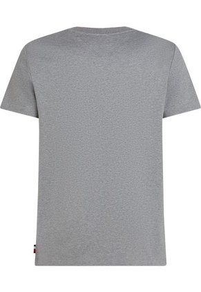 Camiseta Gris De Tejido Interlock Con Corte Slim Tommy Hilfiger