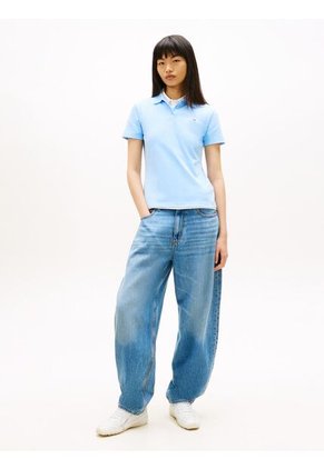 Polo Azul Essential De Corte Slim Tommy Jeans