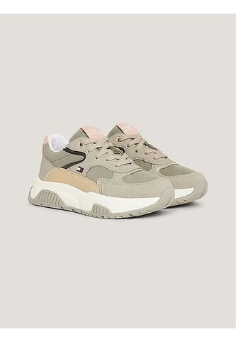 Low De Niña Cut Lace-Up Sneaker Grey/M Tommy Hilfiger Tommy Hilfiger