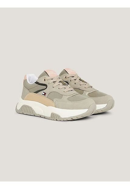 Low De Niña Cut Lace-Up Sneaker Grey/M Tommy Hilfiger