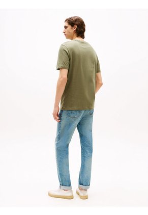Camiseta Verde De Cuello Redondo Tommy Hilfiger