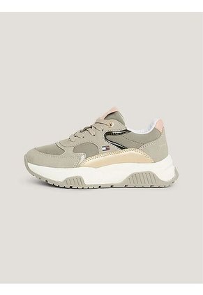 Low De Niña Cut Lace-Up Sneaker Grey/M Tommy Hilfiger