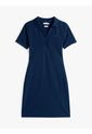 Vestido Azul Tipo Polo Con Cuello En V Abierto Tommy Hilfiger de Tommy Hilfiger