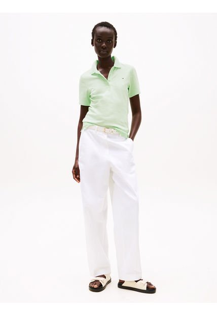Polo Verde 1985 Collection Slim De Piqué Tommy Hilfiger