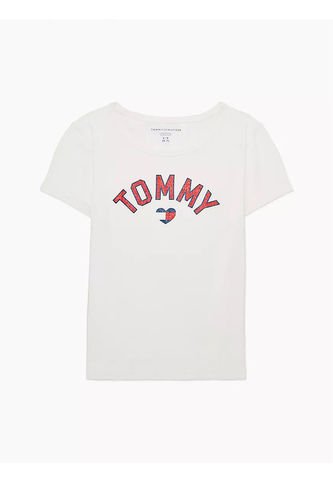Camiseta Niña Blanca Con Logotipo De Corazón Adaptive Tommy Hilfiger Tommy Hilfiger