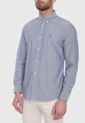 Camisa Azul Tommy Hilfiger
