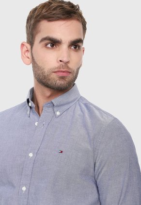 Camisa Azul Tommy Hilfiger