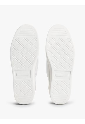 Tenis Blanco Deportivas De Ante Con Elástico Trasero Tommy Hilfiger