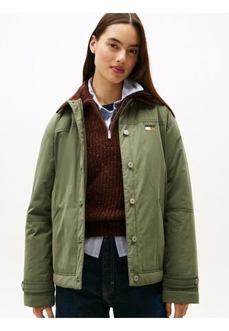 Chaqueta Verde Rompe Viento Con Logo Tommy Jeans Tommy Hilfiger