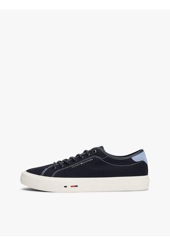 Tenis Azul De Lona Con Logo Distintivo Tommy Hilfiger Tommy Hilfiger
