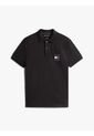 Polo Negro De Corte Regular Con Logo Gráfico Tommy Hilfiger de Tommy Hilfiger