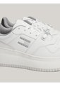 Tenis Blanco De Baloncesto Metalizadas De Cuero Tommy Hilfiger de Tommy Hilfiger