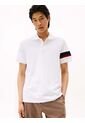 Polo Blanco De Corte Regular Con Detalles De Cinta RWB Tommy Hilfiger de Tommy Hilfiger