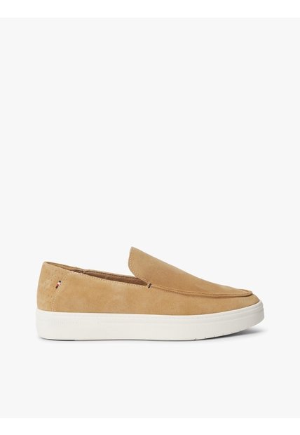 Mocasines Beige De Ante Ligeros Tommy Hilfiger