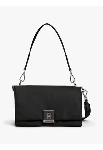 Bolso Negro Cruzado Con Correa De Cinta Tommy Hilfiger Tommy Hilfiger