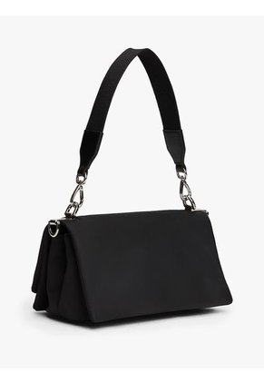 Bolso Negro Cruzado Con Correa De Cinta Tommy Hilfiger