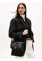 Bolso Negro Cruzado Con Solapa Y Monograma TH Tommy Hilfiger de Tommy Hilfiger