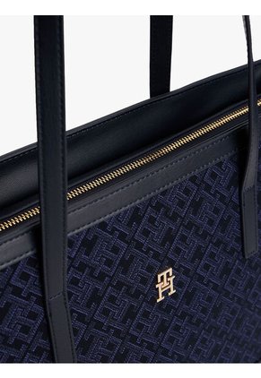 Bolso Azul Tote Jacquard Tommy Hilfiger