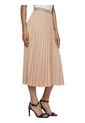 Falda Beige Midi Plisada Para Mujer Tommy Hilfiger de Tommy Hilfiger