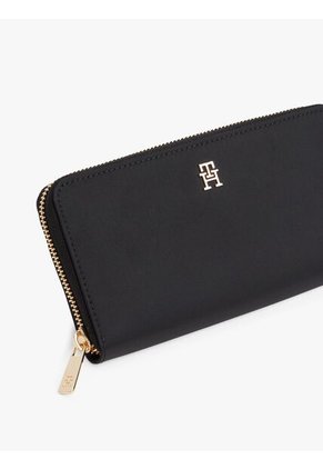 Billetera Negra TH Icon Large Tommy Hilfiger