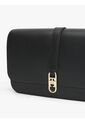 Bolso Negro Cruzado Con Solapa Y Monograma TH Tommy Hilfiger de Tommy Hilfiger