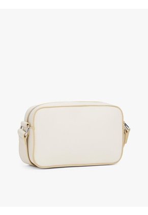 Bolso Blanco Cruzado Con Insignia Del Logo Tommy Hilfiger
