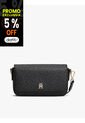 Bolso Negro Mensajero Hilfiger Icon Con Logo Tommy Hilfiger de Tommy Hilfiger