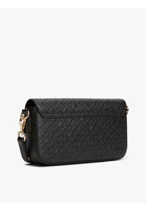 Bolso Negro Mensajero Hilfiger Icon Con Logo Tommy Hilfiger