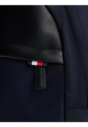 Bolso Azul Cruzado Con Parche Del Logo Tommy Hilfiger