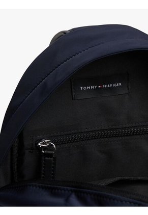 Bolso Azul Cruzado Con Parche Del Logo Tommy Hilfiger