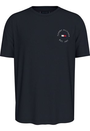 Camiseta Azul Con Logo Circular Tommy Hilfiger