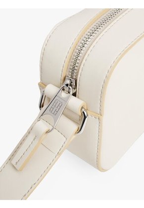 Bolso Blanco Cruzado Con Insignia Del Logo Tommy Hilfiger