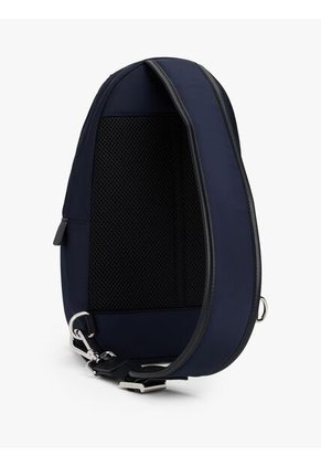 Bolso Azul Cruzado Con Parche Del Logo Tommy Hilfiger