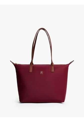 Bolso Rojo Tote Con Monograma TH Tommy Hilfiger Tommy Hilfiger