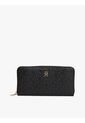 BIlletera Negra TH Icon Grande Con Textura De Monograma Tommy Hilfiger de Tommy Hilfiger